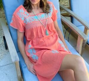 NWT Beach to Bistro Sigrid Olsen Maya Dress Women's Sz. L